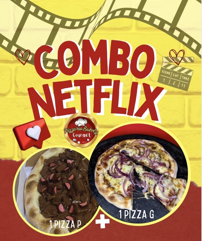 Combo Netflix ( 2 pizzas pelo preço de 1) G+P
