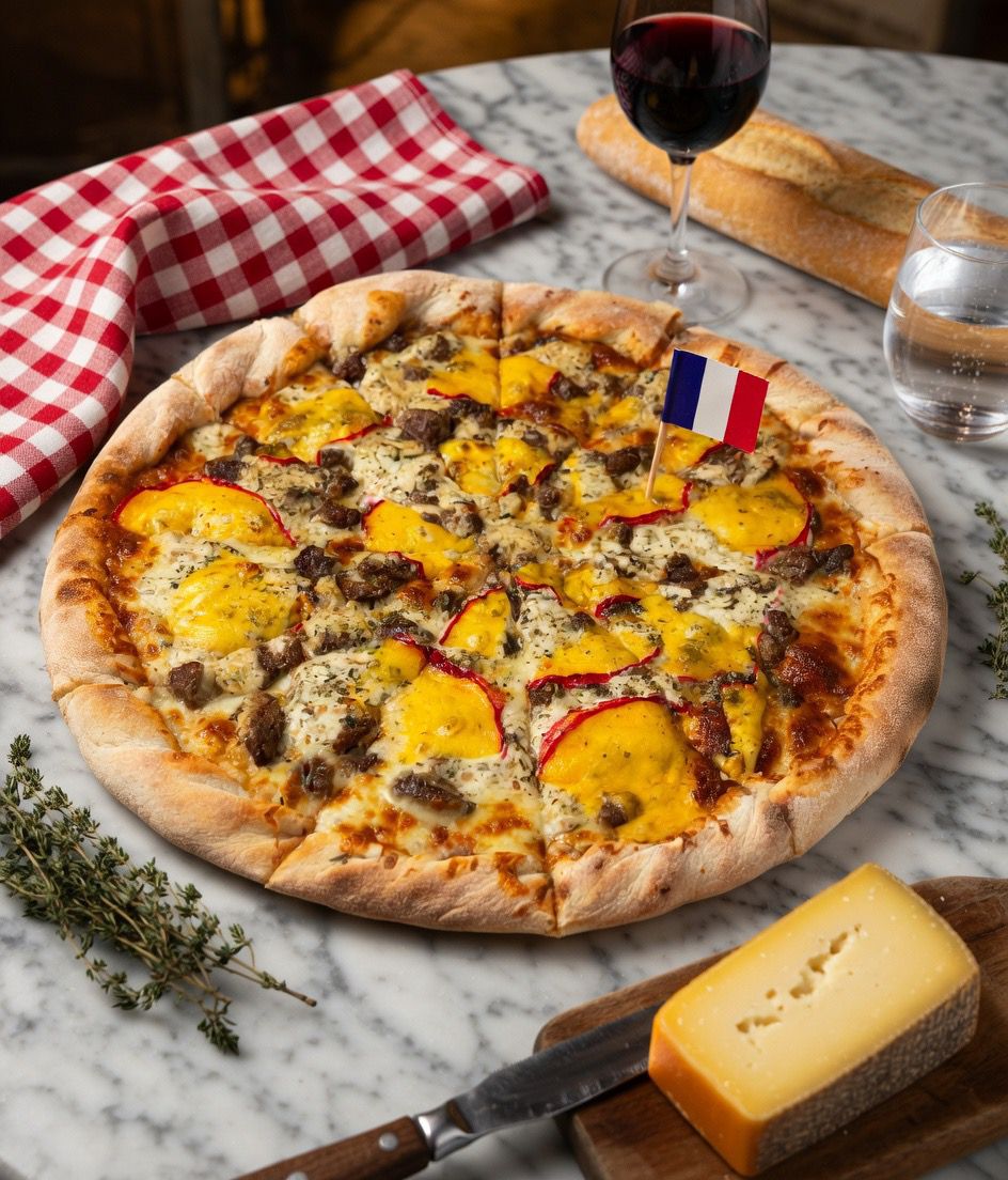 Pizza ao molho Dijon (Diretamente da França)